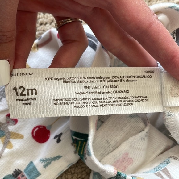 Little Planet Organic Cotton Kids Christmas Pajama Set 12 Month Cozycore Holiday - Picture 4 of 8